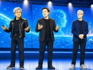 Jensen Huang, Elon Musk and Tim Cook